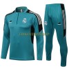 Real Madrid Sweatshirts Anzüge Suit Quarter-zip 2021-22 Hellblau Weiße Für Herren